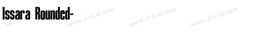 Issara Rounded字体转换